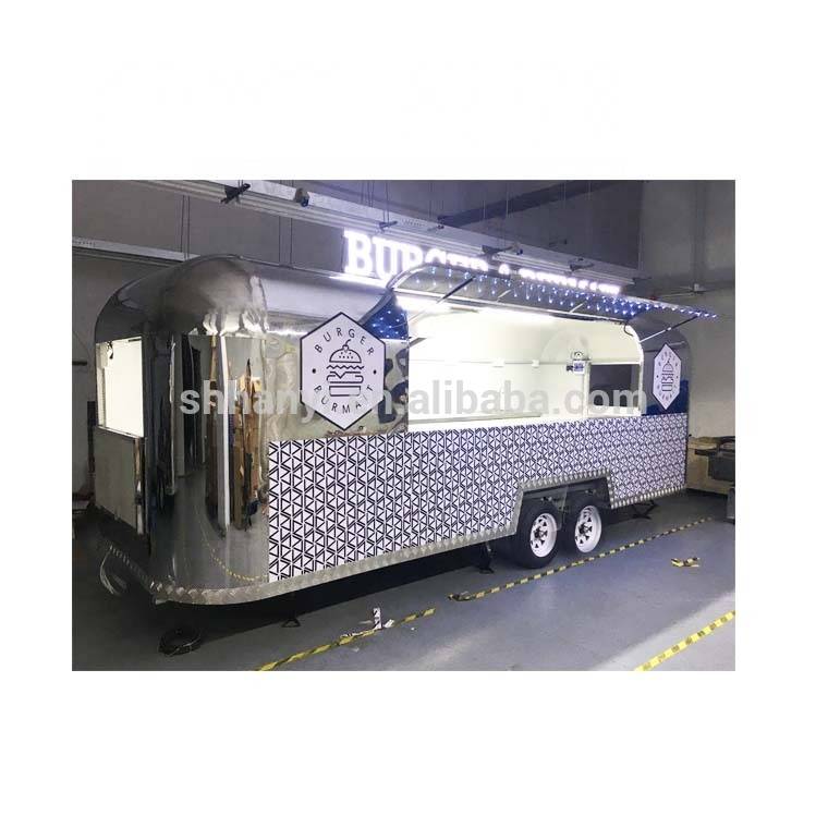 China Supplier Street Mobile Food Cart / Fast Food Truck / Airstream Food Trailer