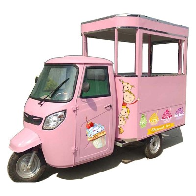 Ice Cream Mobile Hot Dog Electric Fast Food Cart Tricycle For Sale