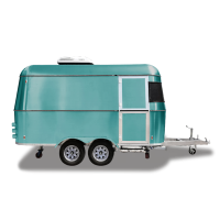 UKUNG 3rd generation airstream trailer mobile food truck fast food cart hot dog trailer ice cream caravan for sale