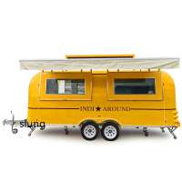 shanghai silang High quality china hot sale airstream mobile food trailers with air condition umbrella for ice cream